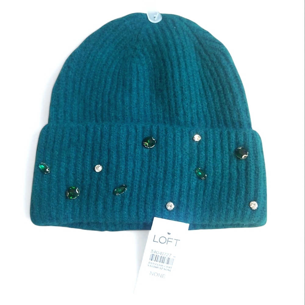 NEW! Loft Stone Trim Beanie New with Tags in Package